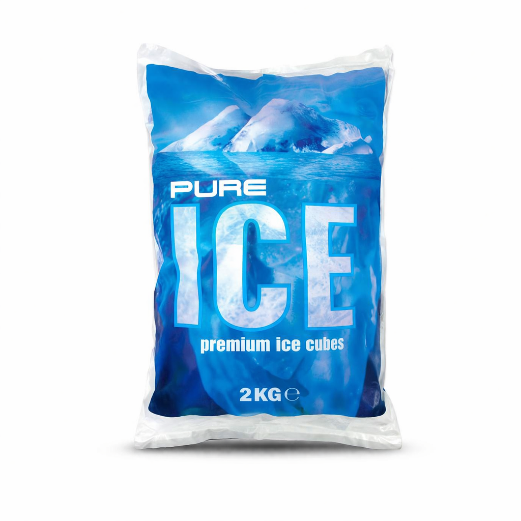 2kg bag of party ice cubes for delivery to events and parties in London