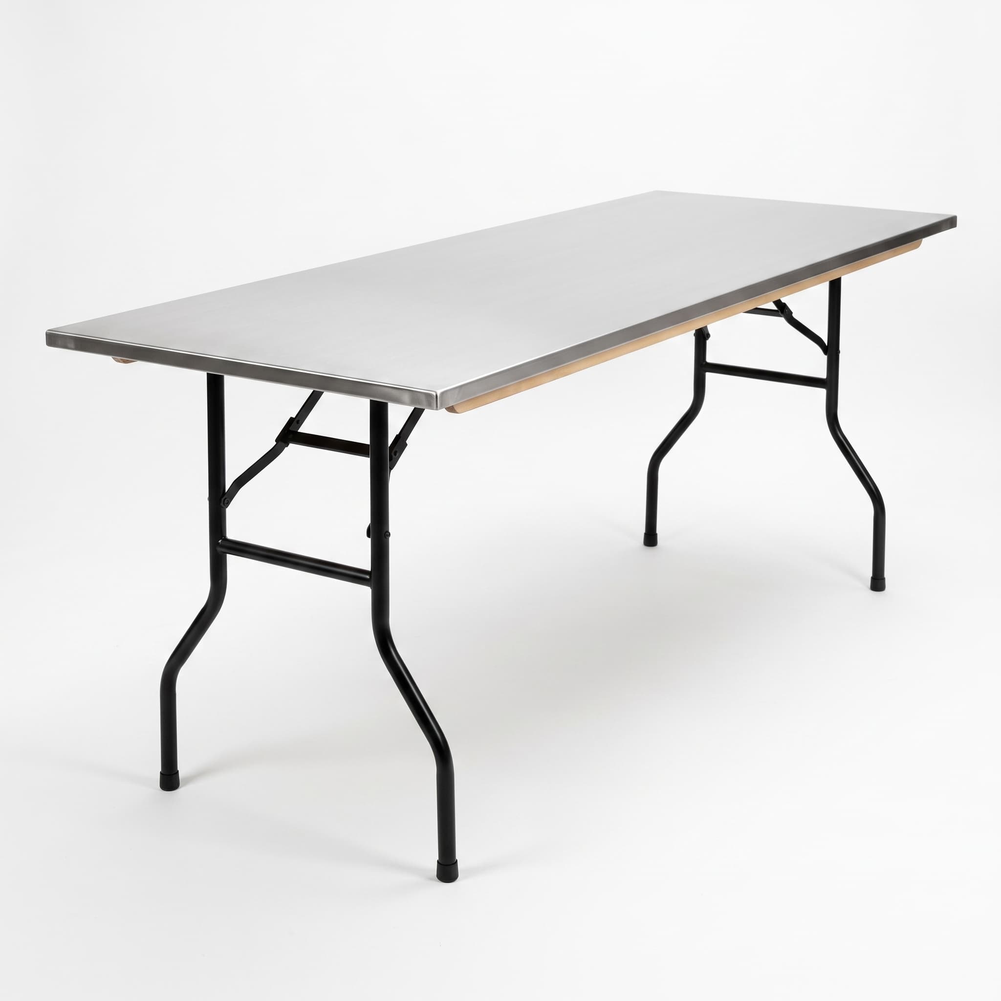 Stainless steel table top hire London — professional catering surface for events
