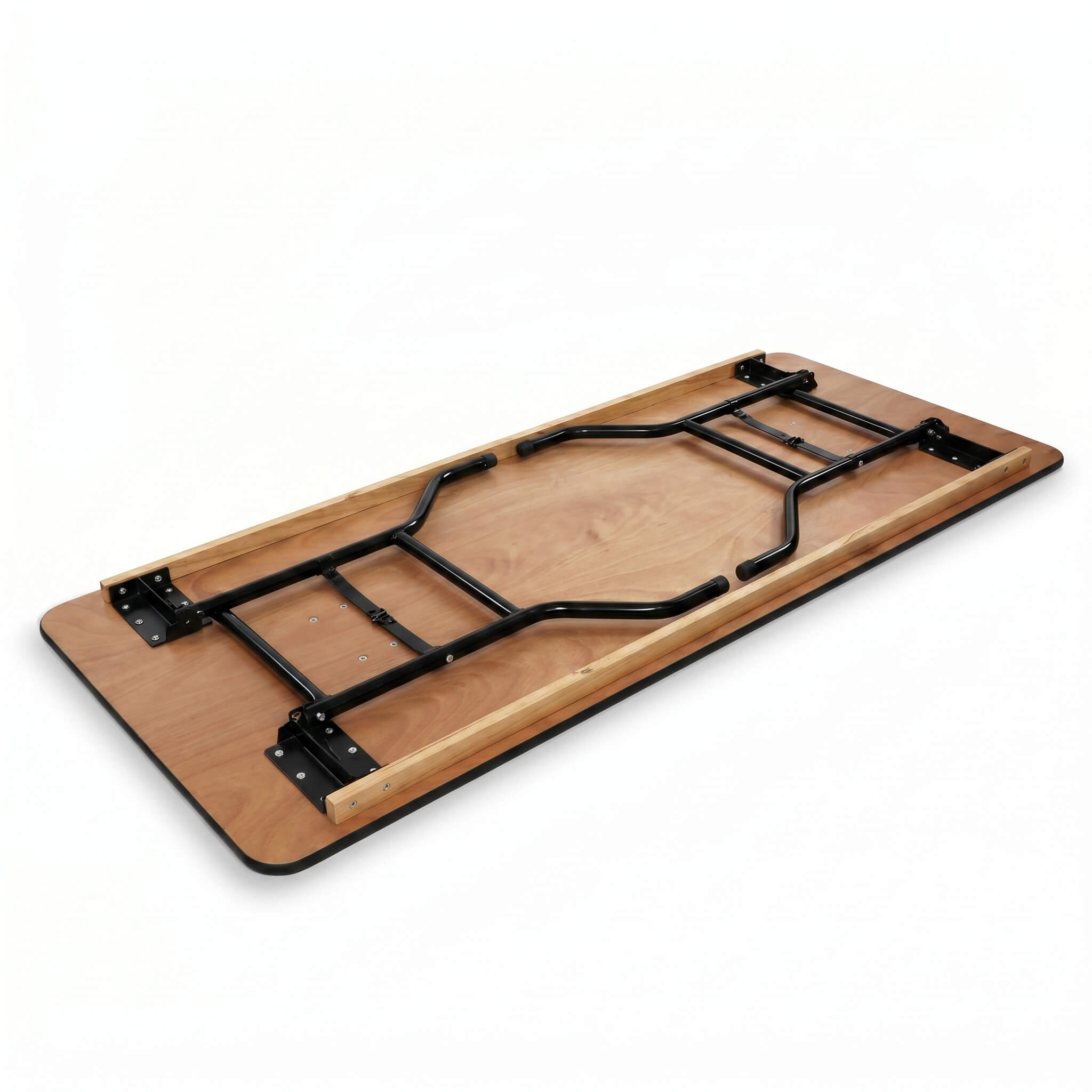 6ft trestle table — set up with legs extended